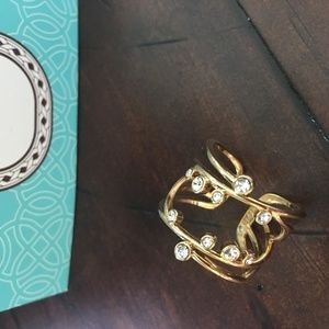 Stella and Dot Celestial Gold and Blink Ring